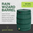 thumbnail image 3 of Good Ideas Rain Wizard Rain Storage Collection Rain Barrel 50-Gallon, 3 of 9