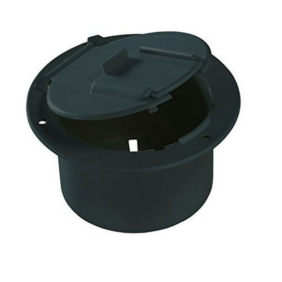 RV Designer B133 Low Profile Hatch (Round, Black Finish - 4.6" x 2.6")