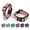 Pink, variant on BRIOPAWS 2 Pack Reflective Dog Collar,Soft Neoprene Padded Dog Collar with Quick Release Buckle,Adjustable Breathable Pet Collar for Medium Dogs(M,Pink)
