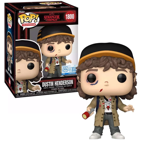 Funko Stranger Things POP! Television Dustin Henderson Vinyl Figure [Battle Damaged]
