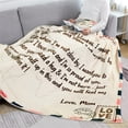 thumbnail image 3 of Gifts for Daughter from Mom | Daughter Birthday Gift | to My Daughter Letter Blanket from Mother | Daughter Gift from Mom Birthday Gifts for Daughter | Mother to Daughter Gifts 60" X 80", 3 of 6