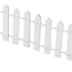 thumbnail image 4 of 4pcs Miniature Fairy Garden Fence Wood Picket Ornament Fence DIY Garden Accessories for Dollhouse Succulent Plant Pot White, 4 of 4