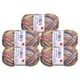 thumbnail image 1 of Uxcell paquete de 5 ovillos de 50g de hilo de mezcla de algodón para ganchillo y tejido Naranja Azul, 1 of 7