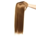 thumbnail image 2 of Coiffe à Clip pour Cheveux Lisses avec Frange Aérée Fine, Postiche Synthétique pour Perte/fini, 2 of 6