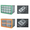 thumbnail image 4 of BTOER Plastic Drawer Parts Box Cabinet hardware Component Storage Wall Mount organizer, 4 of 9