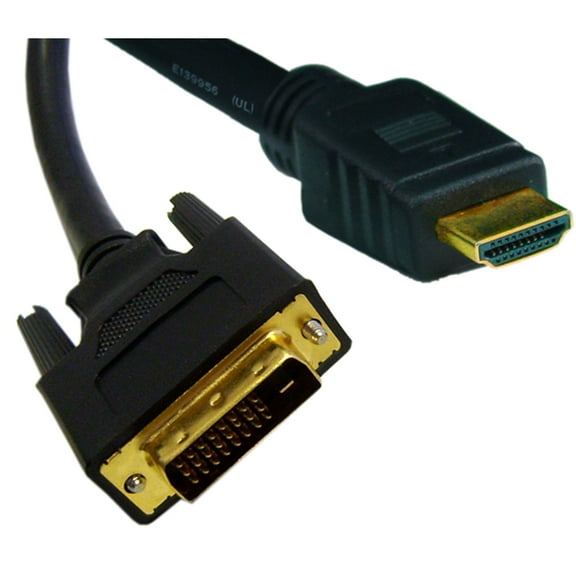 HDMI to DVI Cable, HDMI Male to DVI Male, CL2 rated, 10 foot