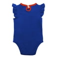 thumbnail image 3 of Newborn & Infant Royal/Orange New York Mets Three-Piece Love of Baseball Bib Bodysuit & Booties Set, 3 of 5