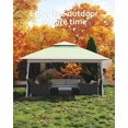 thumbnail image 3 of 13x13 PopUp Gazebo, Canopy Tent, Height Adjustable, Outdoor Gazebo for Backyard & Patio Furniture, Pop Up Tent with Mosquito Netting, 3 of 9