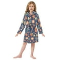 thumbnail image 6 of FORMRS Niños Bathrobe Unisex Hooded Robe Soft Plush Pajamas Sleepwear, Size 2-3T, Christmas Splendor, 6 of 7