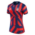 thumbnail image 2 of Women's Nike Blue USWNT 2021/22 Away Breathe Stadium Replica Jersey, 2 of 4