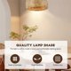 thumbnail image 4 of Bamboo Wicker Rattan Light Fixture Flush Mount Hanging Ceiling Lamp for Living Room Bedroom Dining R, 4 of 4