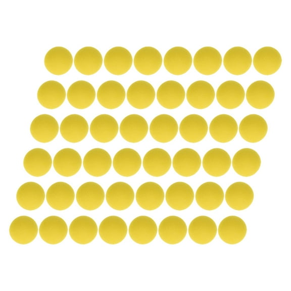 DEEPCRAFF 48Pcs Foam Ball Toy for Kids Interactive Play Round Yellow 1In