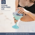 thumbnail image 4 of ORCA Tini Copa de Martini de acero inoxidable de 13 oz | Vaso con aislamiento térmico para cualquier fiesta al aire libre, picnic, piscina, playa y patio — Perla, 4 of 5