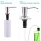 thumbnail image 2 of Dispensador de jabón incorporado, dispensador de jabón para fregadero de cocina de acero inoxidable, dispensador de jabón incorporado con botella de 500 ml y juego de extensión de 1,0 m,, 2 of 5