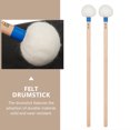 thumbnail image 3 of Miangastore Instrument de Percussion Accessoire Tambour Manche en Bois Feutre 2 Pcs 15.4X2.4X2.4In, 3 of 9