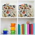 thumbnail image 6 of Cowboy Boot Hat Guitar Flower Storage Bins with Handle Fabric Organizer Basket Foldable Box 2 Pack 14.2x10.2x8.3, 6 of 8