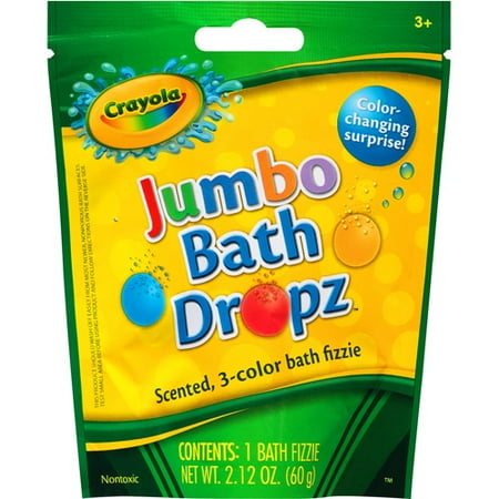 Crayola Jumbo Bath Dropz Bath Fizzies, 2.12 oz