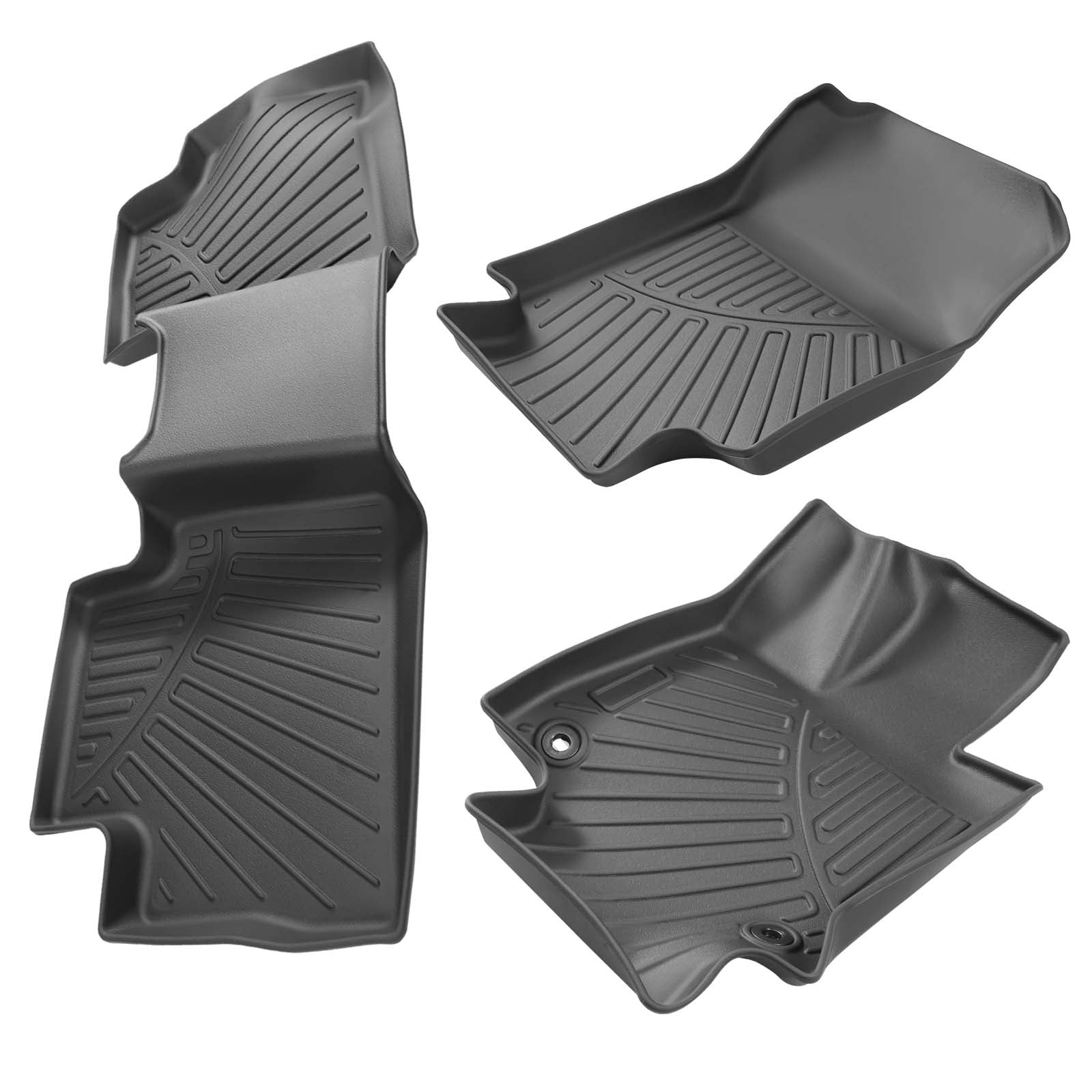 Maxpeedingrods 3D All Weather TPE Floor Mats For Toyota RAV4 Hybrid Only 2019 2020-2024 Rubber