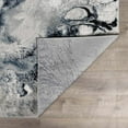 thumbnail image 5 of Hauteloom Marble Swirl Collection Abstract Coastal Living Room Bedroom Dining Room Round Area Rug - Modern Contemporary Bohemian - Grey, Blue, Mustard - 7'10" Round, 5 of 12