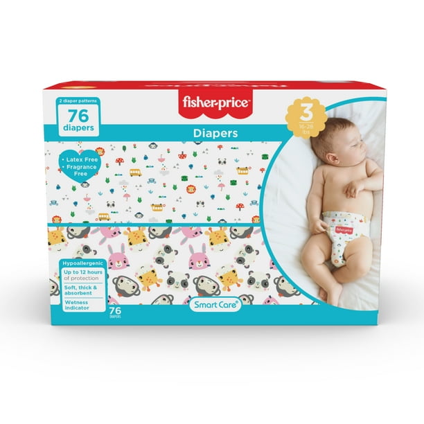 FisherPrice Size 3 Diapers 76 ct