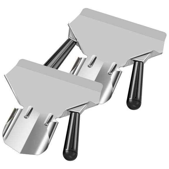 Ikoopy 2Pcs French Fry Popcorn Scoop with Handle Stainless Steel Popcorn Scooper Efficient French Fry Scoop Dishwasher Safe Popcorn Scoop Kit for Chips Fried Snacks