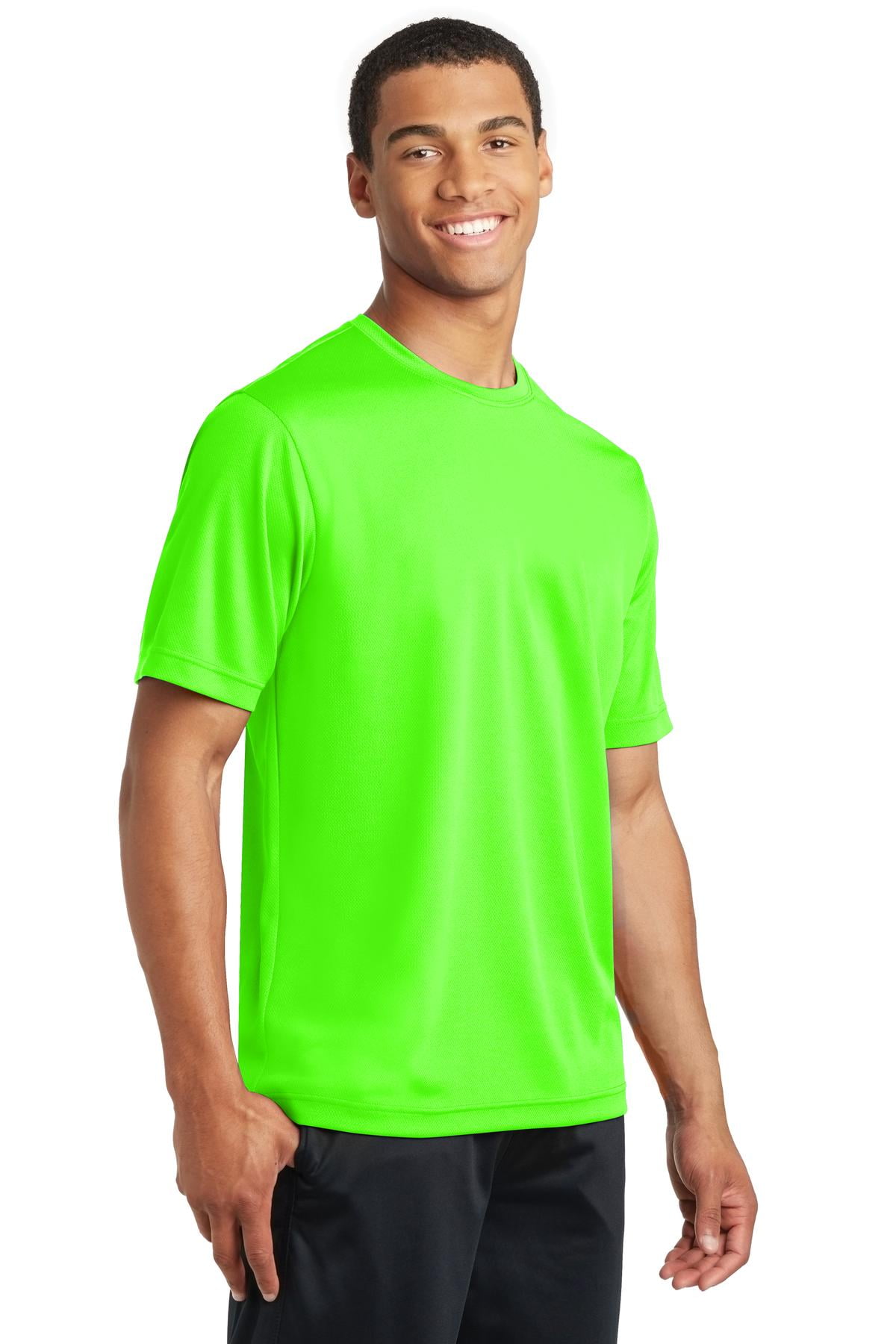 Sport-Tek PosiCharge RacerMesh Dri Fit T-Shirt, 3XL, Neon Green