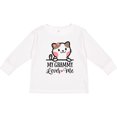 thumbnail image 3 of Inktastic My Grammy Loves Me Girls Granddaughter Kitten Girls Long Sleeve Toddler T-Shirt, 3 of 5