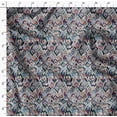 thumbnail image 4 of Soimoi Polyester Fleece Multi-color Fabric By the Yard - 56 Inch Wide - Ikat Fabric - Elegant and Traditional Patterns for Stylish Creations Printed Fabric, 4 of 6