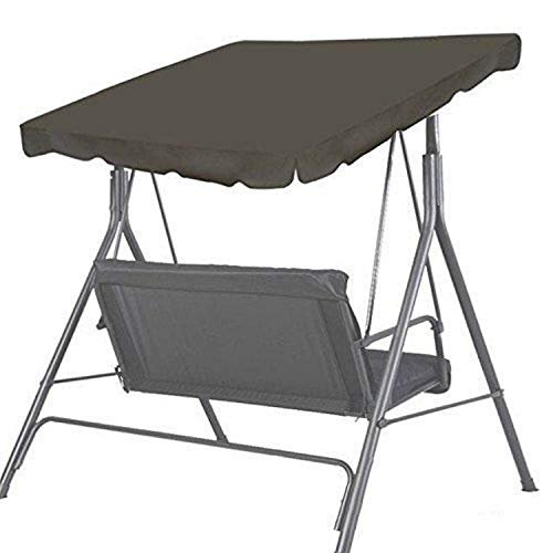 BenefitUSA Patio Outdoor 73"x52" Swing Canopy Replacement Porch Top Cover Seat Furniture (Taupe)