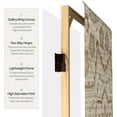 thumbnail image 3 of Oriental Furniture 6 Ft tall Double Sided Mandala on Oak Canvas Room Divider, 3 panel, 3 of 7