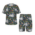thumbnail image 1 of Fotbe Cute Sloth Pijama Estampada de 2 Piezas para Niños – Ropa de Dormir de Manga Corta Cómoda para Niños y Niñas, Camiseta y Shorts de Algodón-Small, 1 of 6