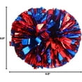 thumbnail image 6 of 2PCS/6PCS Metallic Pom Poms Cheerleading with Baton Handle Cheer Pompoms for Kids Adults Team Sports Spirit Party Cheering, 6 of 6