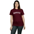 thumbnail image 5 of Daxton Vintage Western Arch Letters USA Cities Premium Short  Sleeves Tshits, Brooklyn - BlkWht, BdyWht, OlvWht, M, 5 of 8
