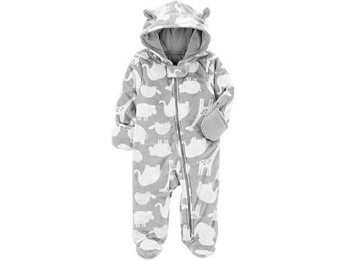 Mädchen Fleece Footed Jumpsuit Pram Simple Joys by Carters Baby