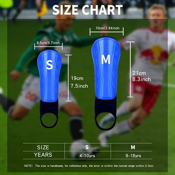Protège-tibias De Foot Avec Chaussettes – Coque PVC Rigide, Mousse EVA, Ventilé, Tailles Enfant Ado Adulte