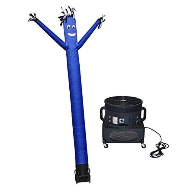LookOurWay Air Dancers Inflatable Tube Man Set / 20 ft Waving Inflatable Tube Guy with 1 HP Blower for Stand Out Advertising (Blue)