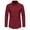 Wine, variant on JURANMO Men's Cotton Shirts Formal Wedding Prom Long Sleeve Slim Fit Button Down Shirt Deals of the Day White S