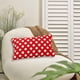 thumbnail image 4 of Fundas de almohada navideñas con lunares rojos y blancos, de felpa jacquard, para decoración navideña, para sofá cama o sala de estar., 4 of 6