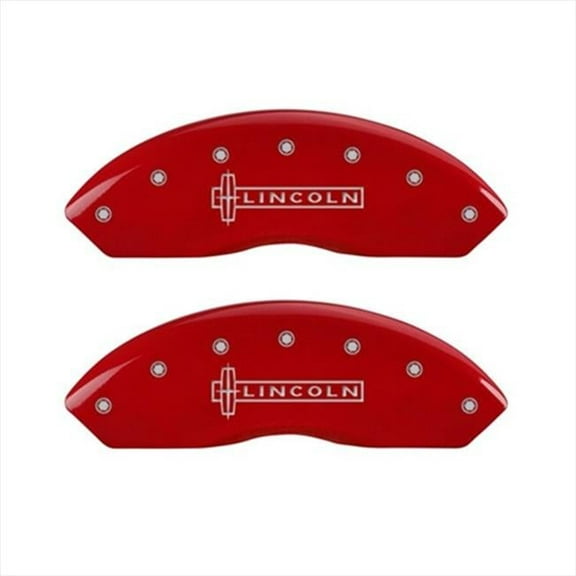 MGP Caliper Covers  Lincoln Red Caliper Covers
