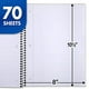 thumbnail image 2 of Cuadernos espirales Mead pack de 6 1 asignatura papel cuadriculado 10-1/2 x 7-1/2 70 hojas por cuaderno Colores surtidos, 2 of 3