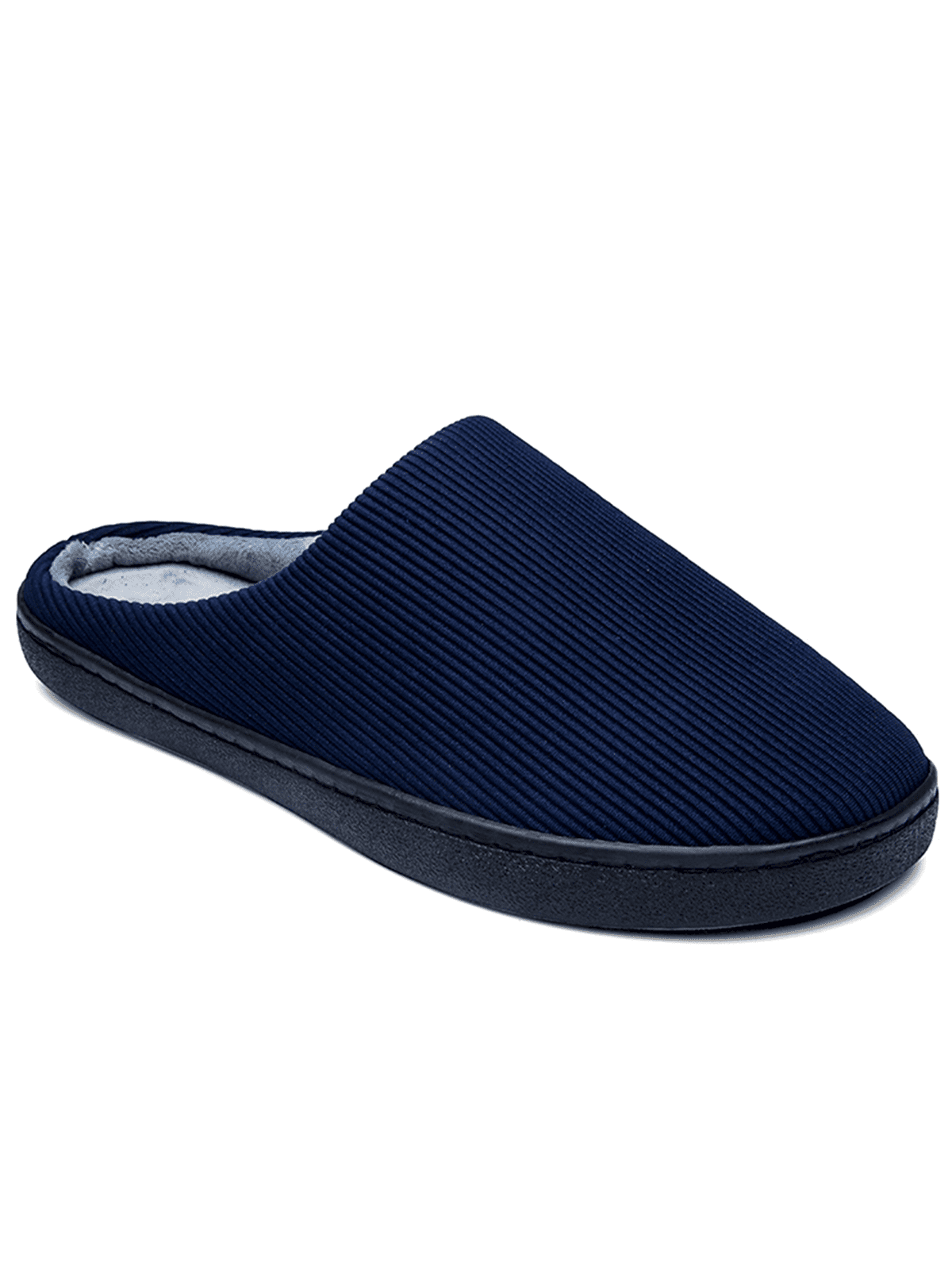 Men's Bedroom Shoes Memory House Slipper Navy Blue Size 910