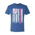 thumbnail image 2 of Survivor Awareness Flag Awareness Mens Premium Tri Blend T-Shirt, Vintage Royal, X-Large, 2 of 3