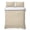 Beige, Tan, Sand, variant on Quilts Twin Size Bedding Set, Teal Rustic Lightweight Quilted Comforter, Vintage Farmhouse Aqua Solid Color Soft Reversible Bedspread Coverlet with Pillow Covers for All Season, 68" x 86"