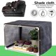 thumbnail image 2 of Shade Cloth - Garden Shade Net with Grommets Outdoor Shade Cover for Pergola, Patio, Plants, Greenhouse, Chicken Coop, Black, 90% Shade Rate3x3m, 2 of 4