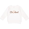 thumbnail image 2 of Inktastic Cleveland Heart Cursive Orange Toddler Sweatshirt, 2 of 4