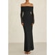 thumbnail image 3 of Vestido PRETTYGARDEN Maxi Ajustado con Mangas Largas y Hombros Descubiertos XL, 3 of 8