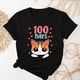 thumbnail image 3 of Camisetas de Cuello de Tripulación de Manga Corta para Mujeres Carta Impresa Camiseta 95% Poliéster 5% Spandex, Manga Corta Cuello Redondo Top Casual para Diario, 3 of 5