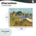 thumbnail image 4 of Stupell Industries Transitional Farmhouse In Provence White Framed Giclee Art, 14 x 11, by Vincent Van Gogh, 4 of 8