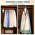 thumbnail image 5 of 12 Hooks V-Shape Closet Organizer Hanger, Double-Sided Multi-Hook Clothes Hanger for Hats, Belts, Scarves, Multi Functional Storage Hook, Space-Saving Wardrobe Storage Rack 1Pcs, 5 of 9