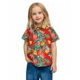 thumbnail image 6 of Atogsazn Toddler Boys Hawaiian Shirts Kids Casual Short Sleeve Shirts Summer Beach Top Clothing for Children Red 5-6 Years, 6 of 9